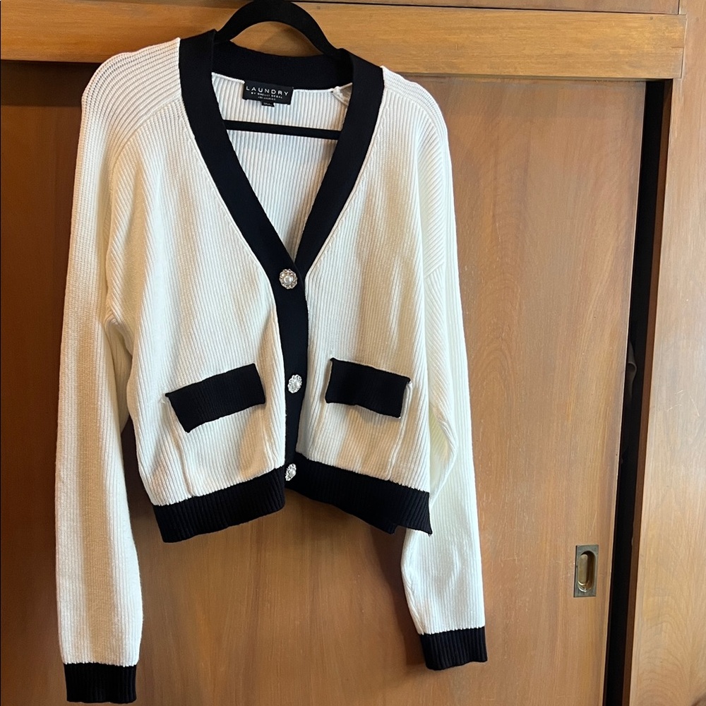 Sunday Classic Black and Cream Cardigan